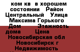 1ком.кв. в хорошем состоянии › Район ­ Центральный › Улица ­ Максима Горького › Дом ­ 86 › Этажность дома ­ 8 › Цена ­ 13 000 - Новосибирская обл., Новосибирск г. Недвижимость » Квартиры аренда   